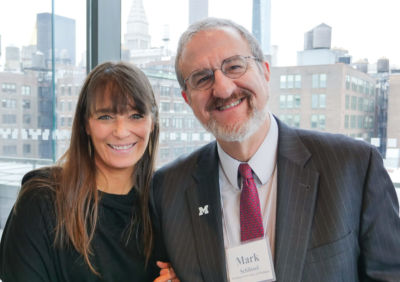 Posse Founder + President Debbie Bial with the President of the University of Michigan, Mark Schlissel
