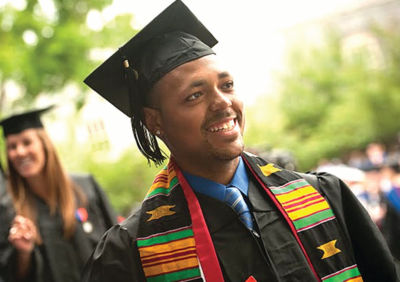 Bryan Coleman, Bucknell Posse 3, on his graduation day
