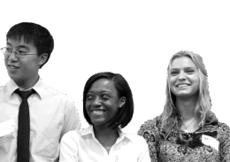 Students at an event