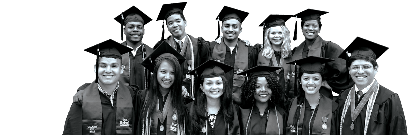 Posse Alumni in graduation caps and gowns