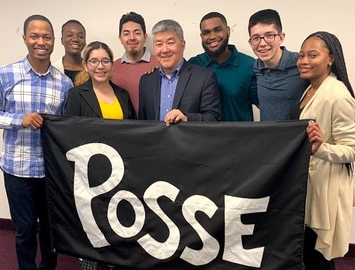 University of Michigan STEM Posse Scholars with former astronaut Dan Tani.