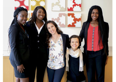 2018 Jeff Ubben Posse Fellows Princess Adeyinka, Amara Anigbo, Claudia Hernandez, Nicole Stallings-Blanche and Xaria Jordan.