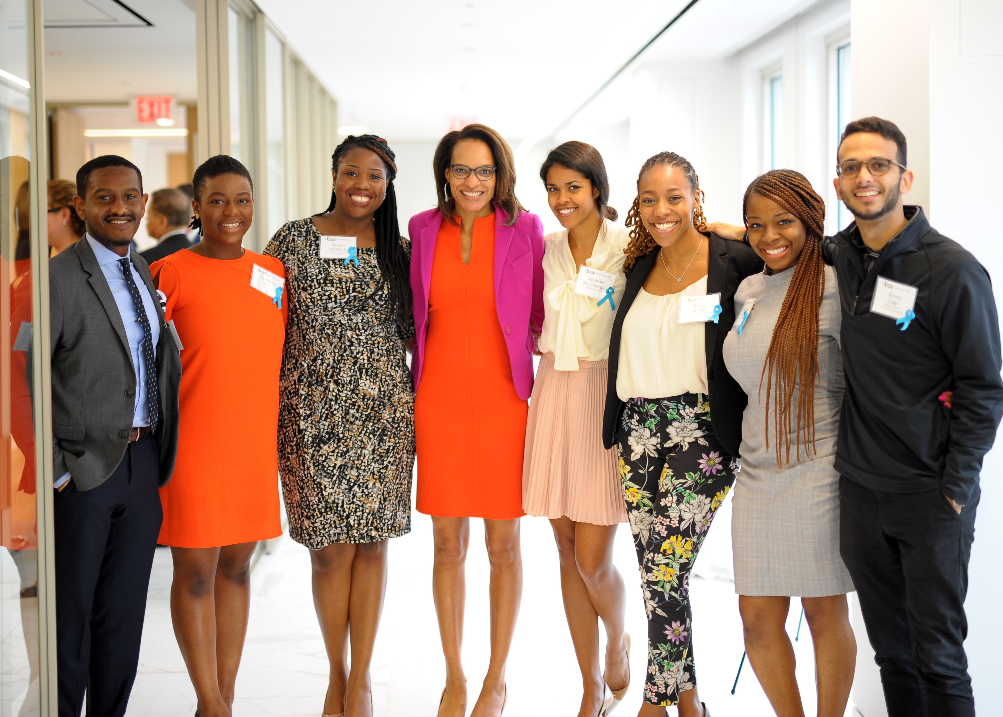 Nia-Malika Henderson with Posse Scholars and alumni.