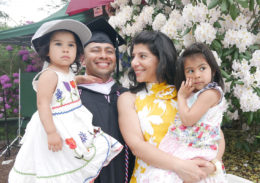 Eduardo De La Torre, Vassar Posse Scholar on graduation day with his family