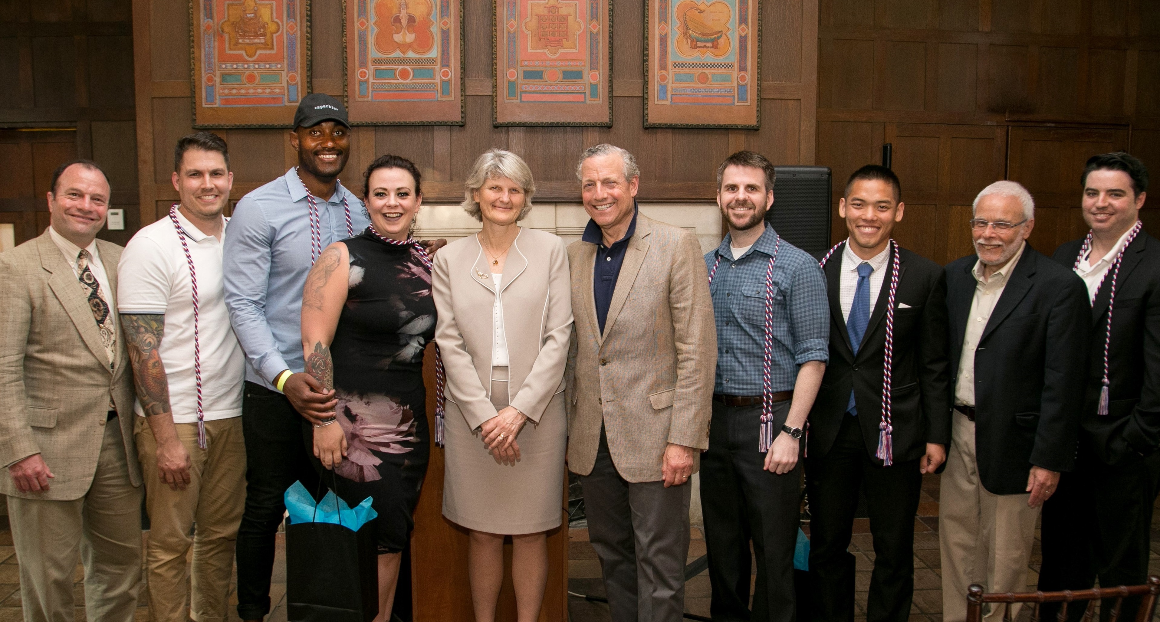 Bill Plapinger with Vassar Posse Scholars and Vassar community members.