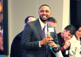 Cody Harmon, Vassar Posse 3, during his Awards Ceremony in 2015.