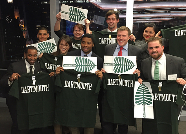 Taylor and his Posse accept their full-tuition scholarships from Dartmouth College