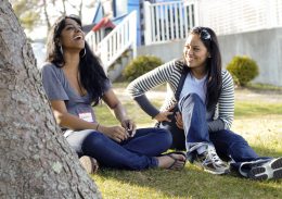 Two students in dyad activity