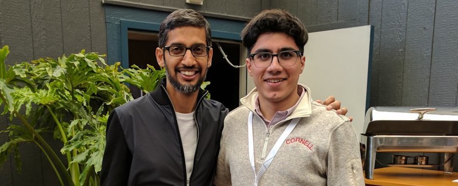 Abu Qader meets Google CEO, Sundar Pichai