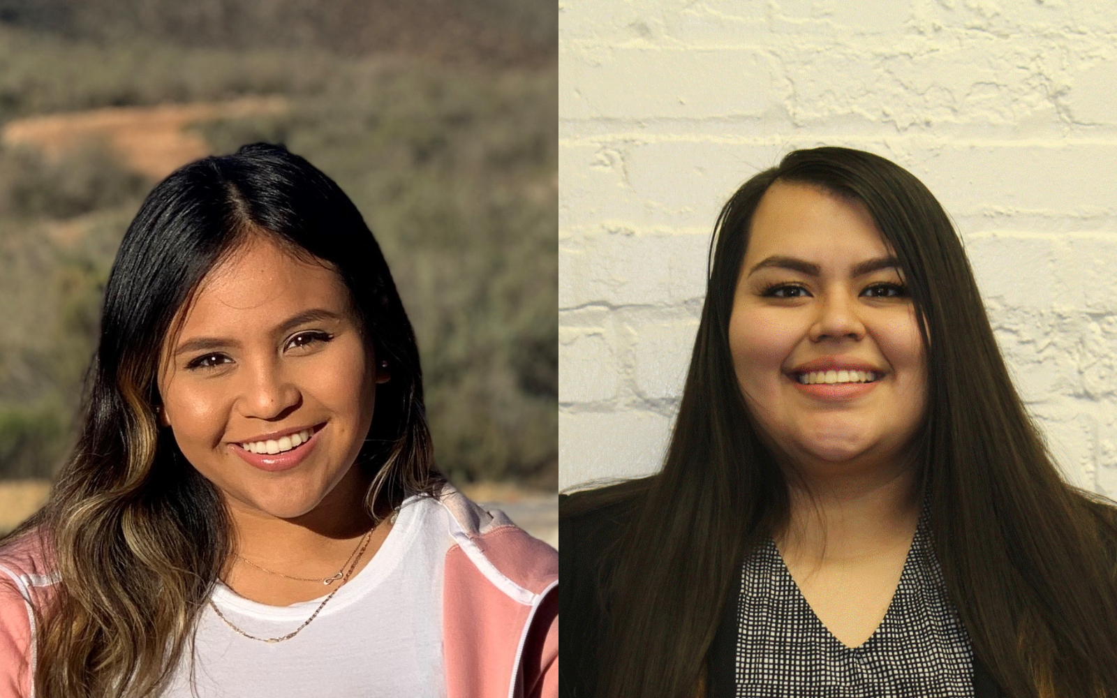 Posse Scholars Teresa Campos (Brandeis University) and Irma Soriano Diaz (The George Washington University).