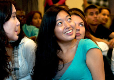 Student during a selection process
