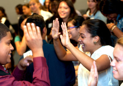 Students in an activity