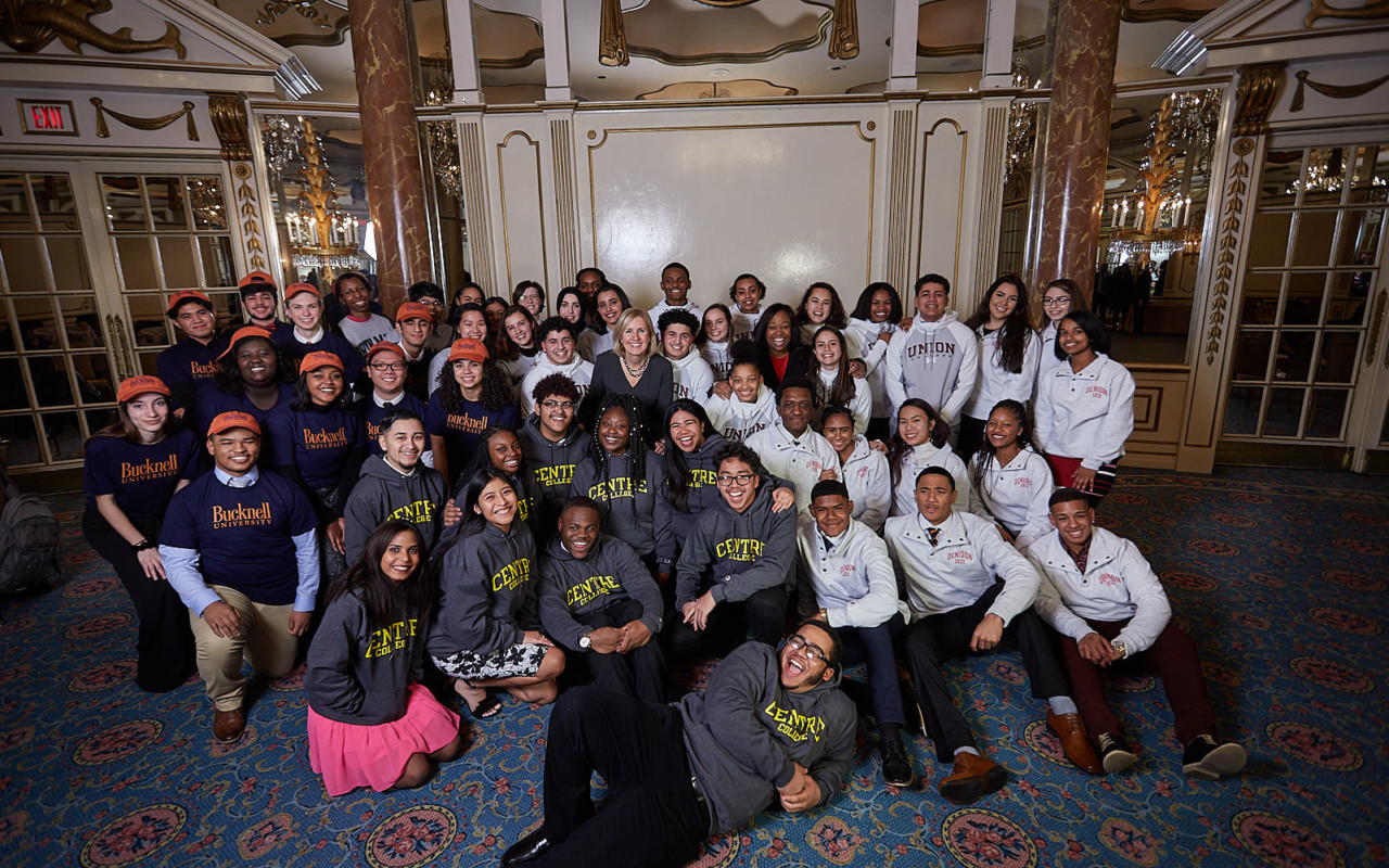 New Posse Scholars at the 2019 Posse Boston Awards Ceremony.