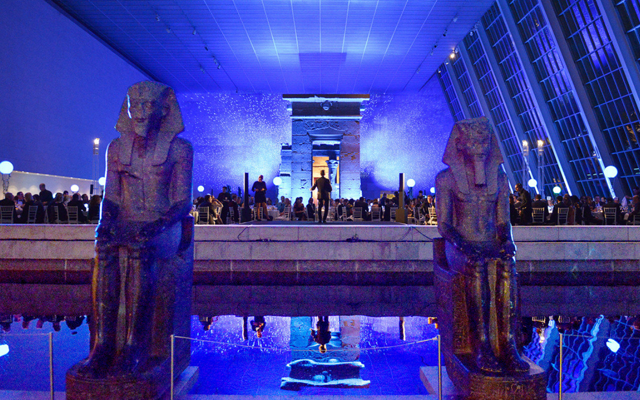 The 2019 Posse Gala in the Metropolitan Museum of Art's Temple of Dendur.