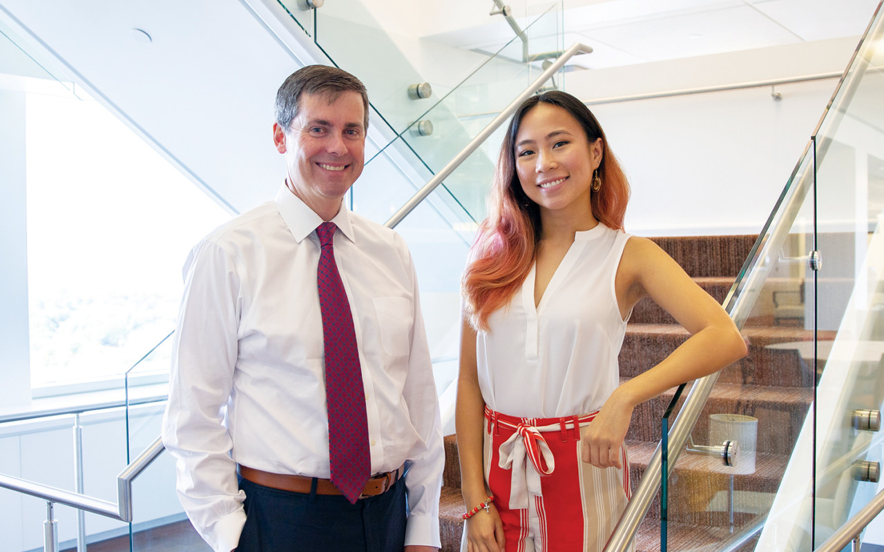 David Ricks, Chairman & CEO, Eli Lilly and Company and 2019 Jeff Ubben Posse Fellow Kiel Izabelle Fernandez