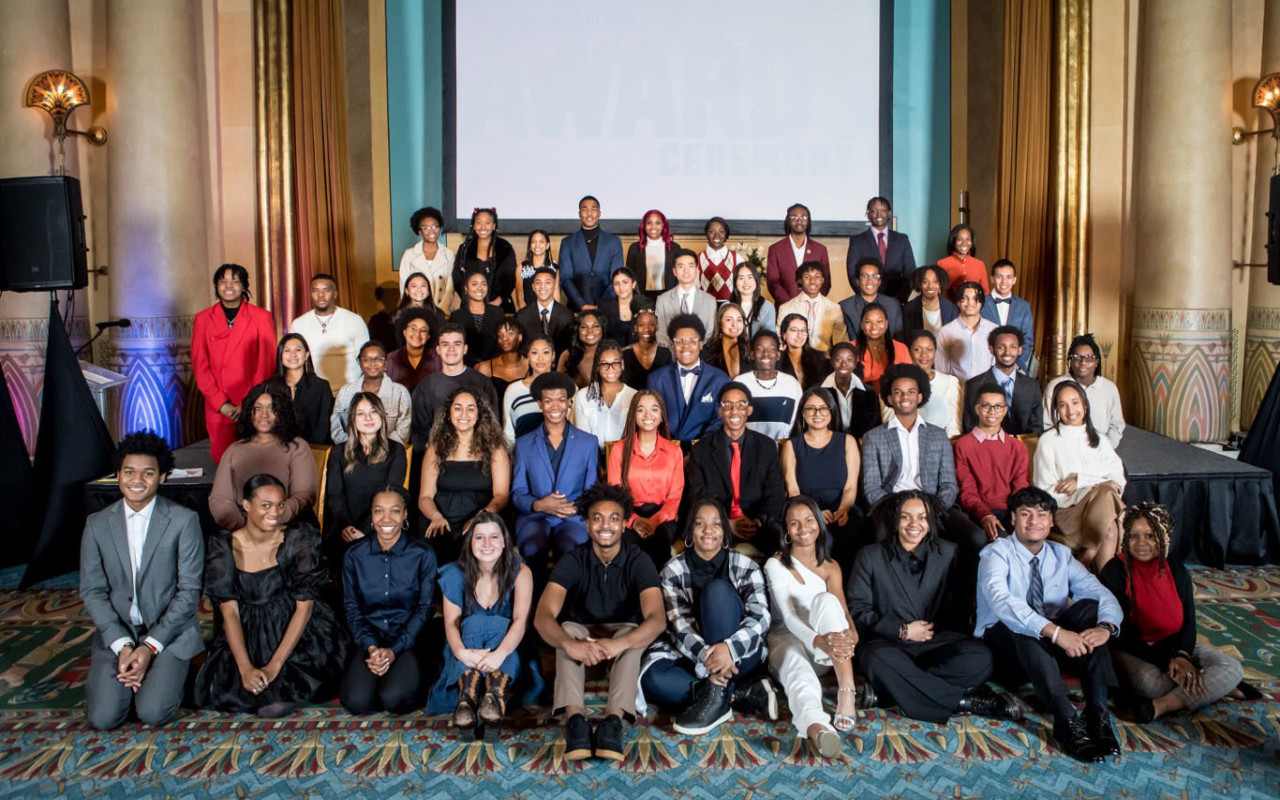 Scholars at Award Ceremony