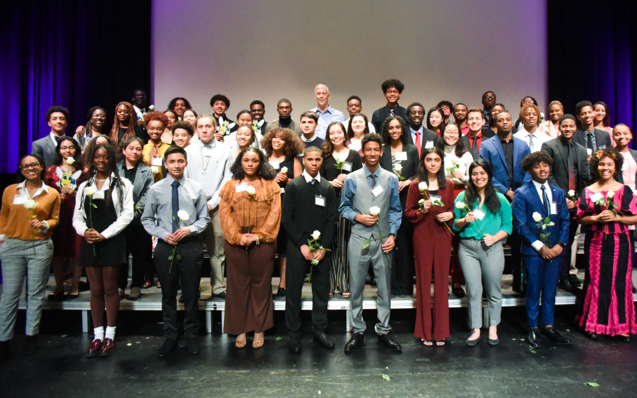 The newest Posse Scholars at the Posse D.C. Awards Ceremony in January.