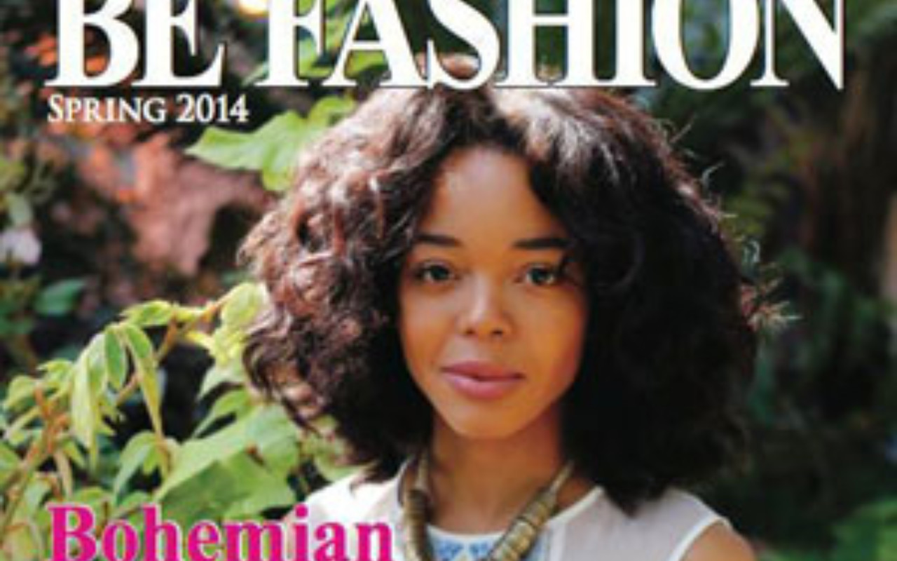 Bucknell Scholar Dajah Massey on the cover of the university’s Be Fashion magazine.