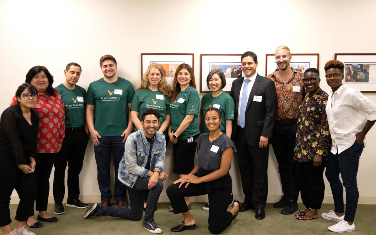 First Republic volunteers with Posse staff in Los Angeles.