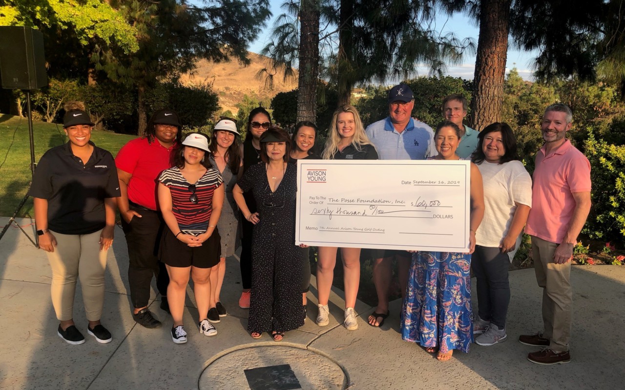 Posse Los Angeles supporters at the 2019 Golf Outing.