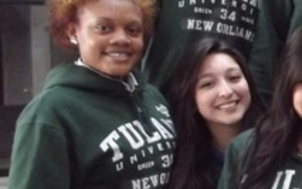 Tulane Scholar Krishell Johnson (left) with fellow Posse Scholar Kenia Carvajal.