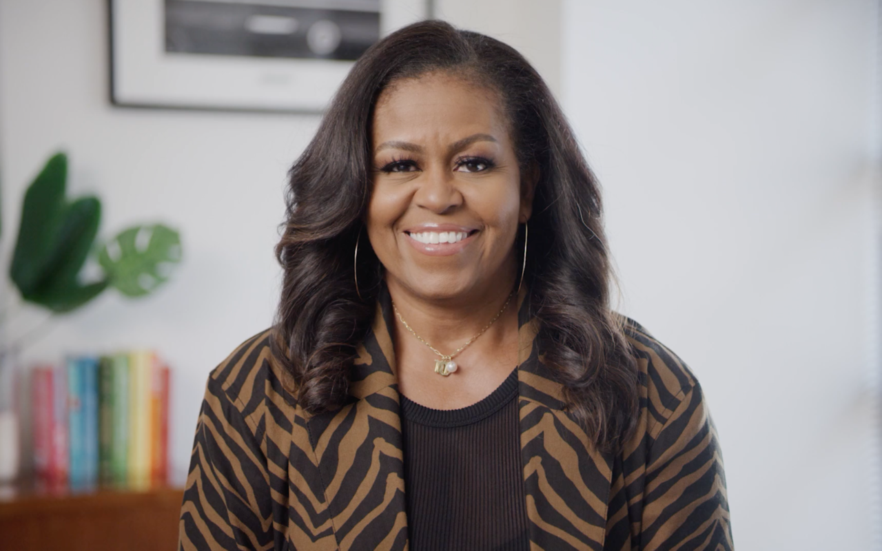 Michelle Obama, April 2021.