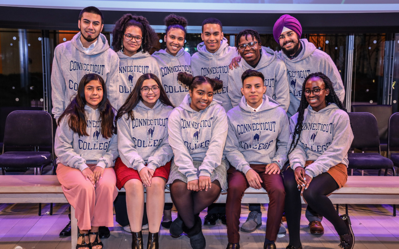 The newest Connecticut College Posse Scholars from New York at the 2020 Awards Ceremony.