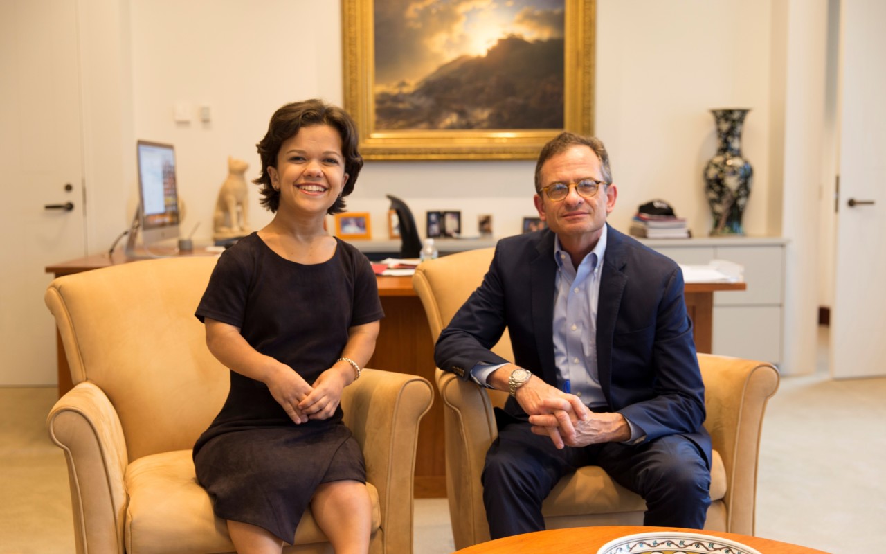 Syracuse University Scholar and Ubben Posse Fellow Nicole Stallings-Blanche with her host Dan Weiss, CEO of the Metropolitan Museum of Art.