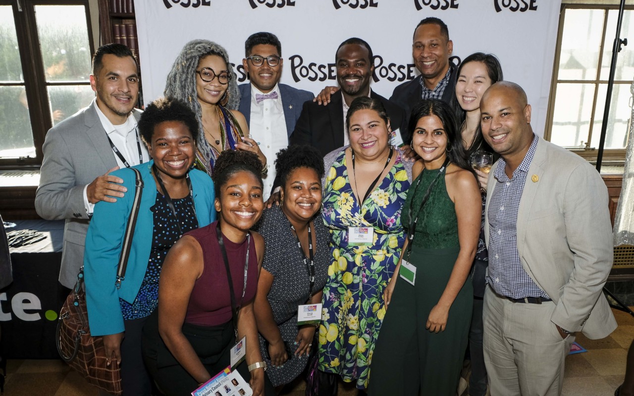 Posse alumni with 2019 Ainslie Award winner Carl Manalo (back row, third from left).