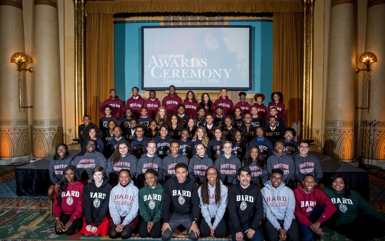 Posse Scholars at the Awards Ceremony.