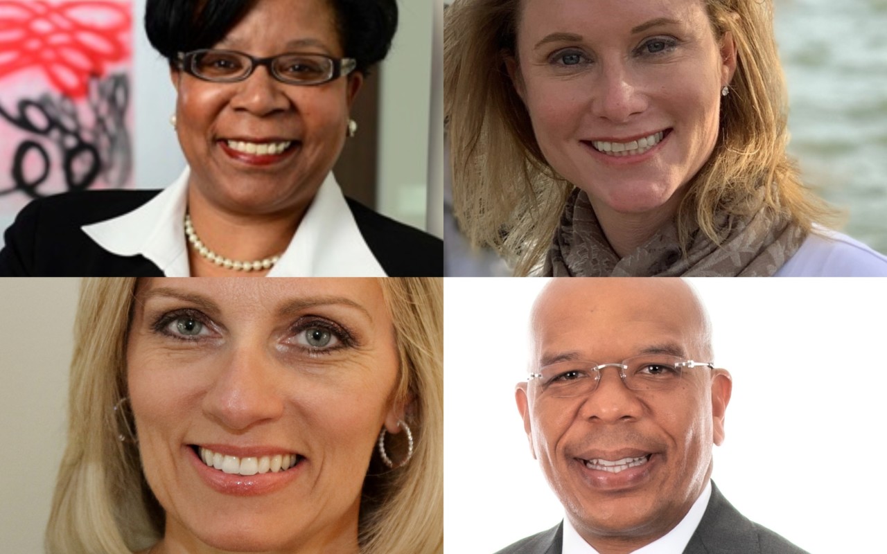 New Posse Atlanta board members (clockwise from top left): Mary Stokes, Adrienne Figur, John O. Hudson III and Erin McCandless.