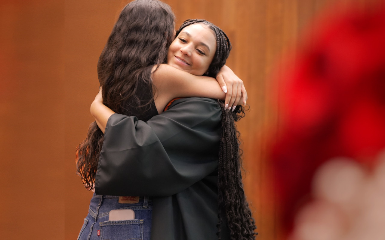 hugging