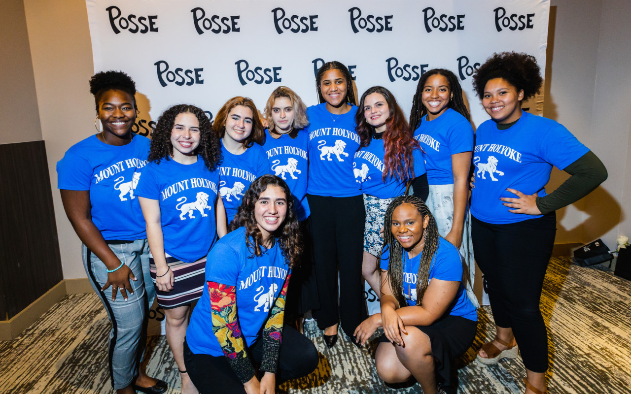 New Mount Holyoke College Posse Scholars at the 2020 Awards Ceremony.