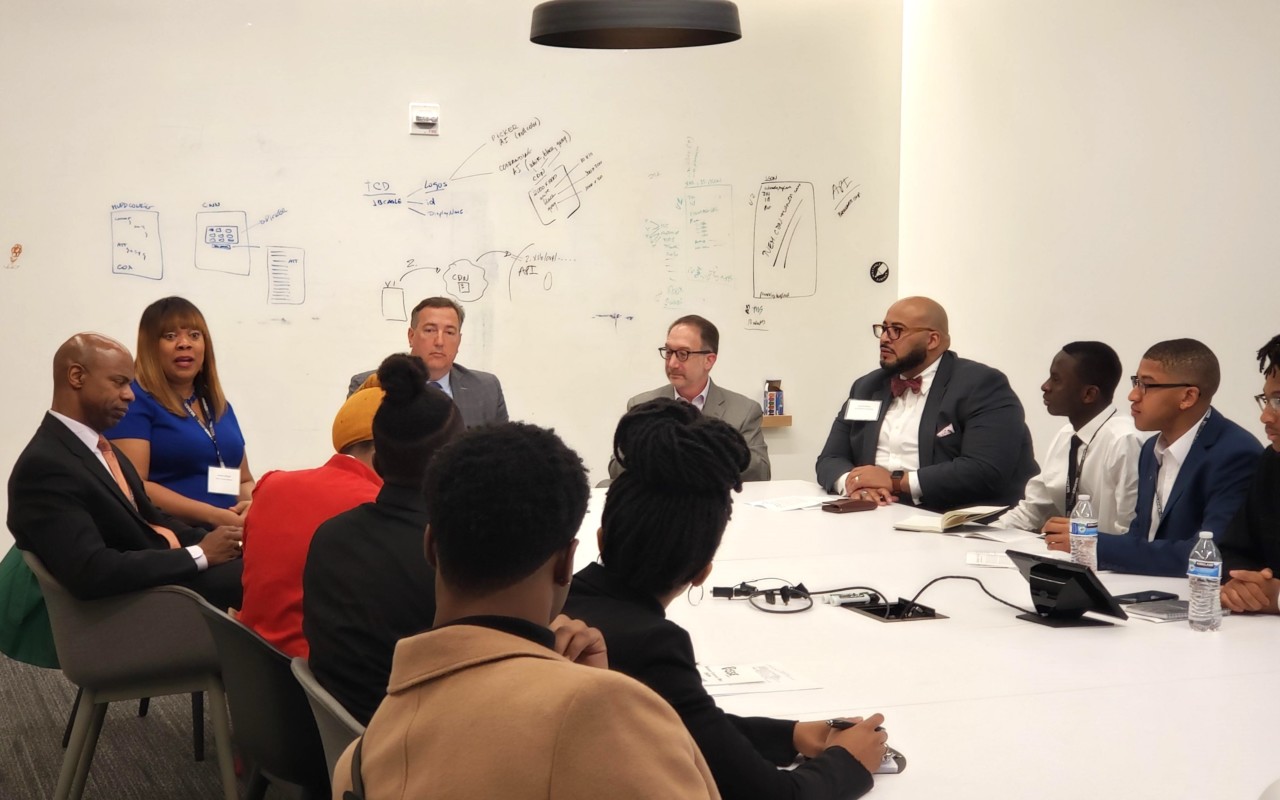 A panel discussion at Posse Atlanta's Winter Career Day, hosted by WarnerMedia.