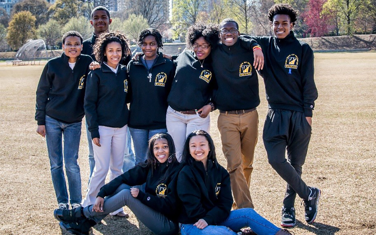 Wooster Posse 7, **From left**: Channler Twyman, Desmond Wareham, Clarke Martin, Blaire Bosley, Felicia Williams, Derrius Jones, Avery Parker