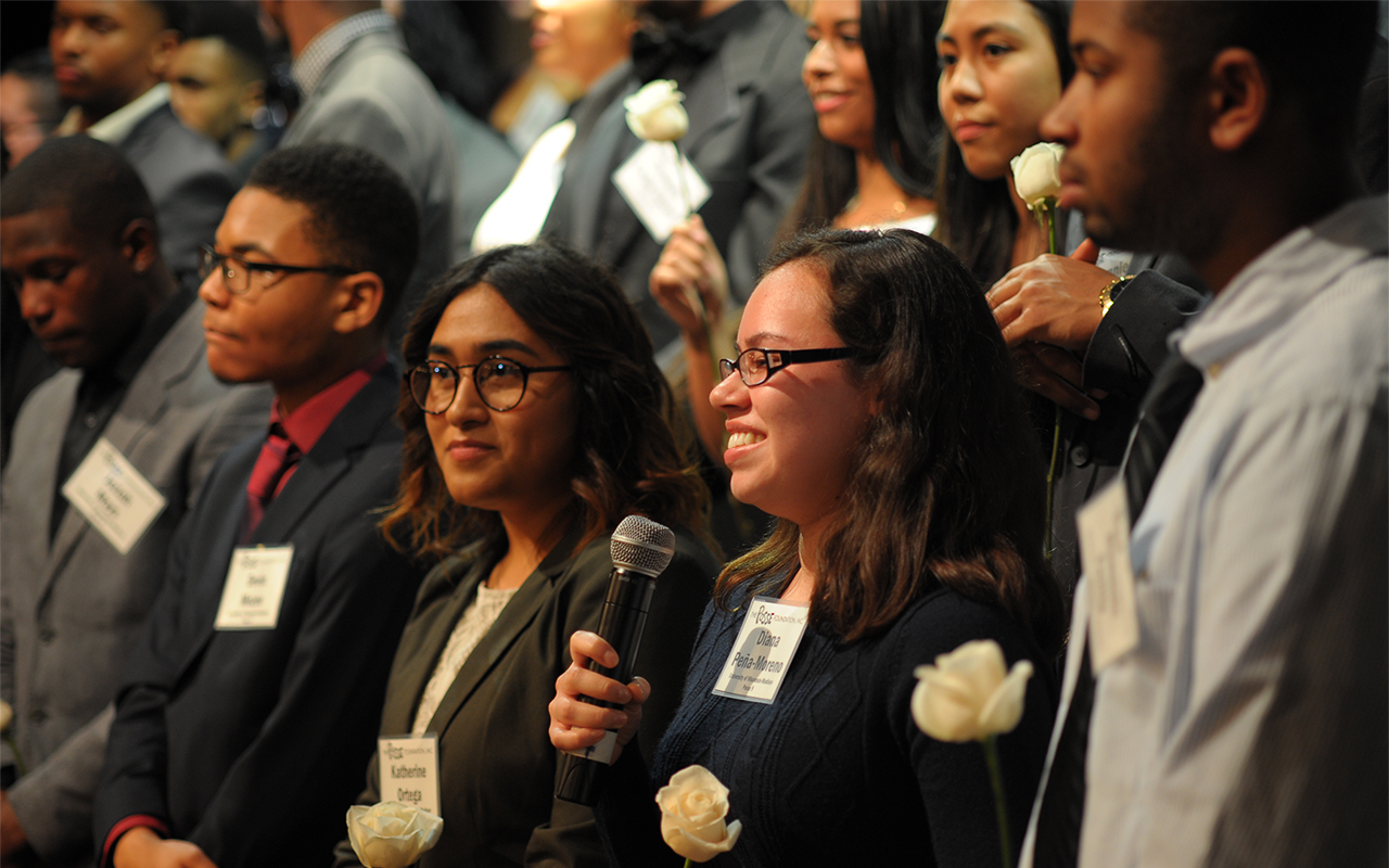 Diana Peña-Moreno, University of Wisconsin-Madison Posse 9, at a 2017 D.C. Awards Ceremony