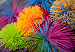 Multi color koosh balls