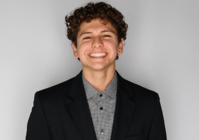 smiling man.