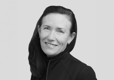 woman smiling.