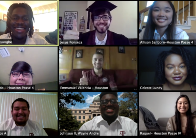 Scholars from multiple Posse sites including Atlanta and Houston were represented in one of this spring's virtual graduation ceremonies.