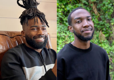smiling men.