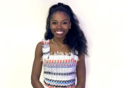 woman smiling