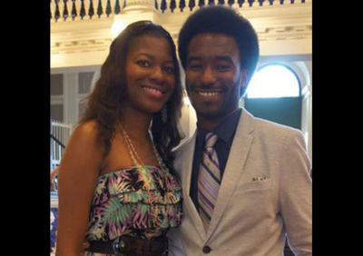 Hamilton College Posse alumnus Anthony Mathieu (right) and Bryn Mawr Posse alumna Valerie Pierre (left) graduated from Boston Teacher Residency in 2013.