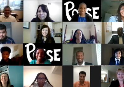 Attendees at Posse Houston's Companies in Action event, a virtual gathering held earlier this year.