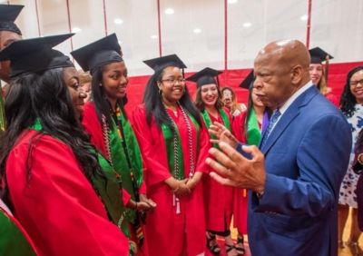 Congressman John Lewis and Posse Scholars at Boston University.