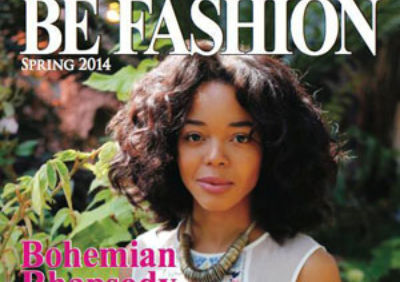 Bucknell Scholar Dajah Massey on the cover of the university’s Be Fashion magazine.