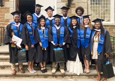 New Posse Scholar graduates of Hamilton College at their 2018 commencement ceremony. 
