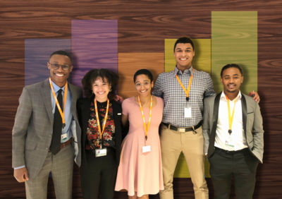 The 2022 Ubben Fellows: Derek Ewers, Olivia Dixson, Monica Bradford, Alexander Robinson and Matwos Tadesse.