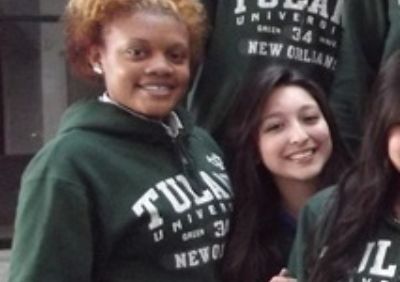 Tulane Scholar Krishell Johnson (left) with fellow Posse Scholar Kenia Carvajal.