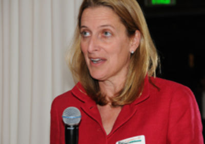 Louisa Ritter, the managing director and president of Goldman Sachs Gives, accepted an award on behalf of the Goldman Sachs Foundation. [credit: Leticia Rey Photography]